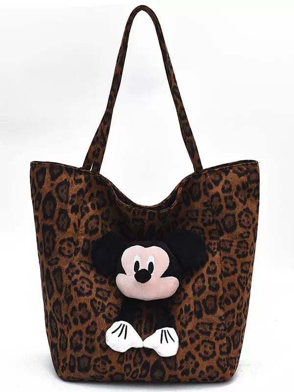 Cartoon Leopard Tote Bag