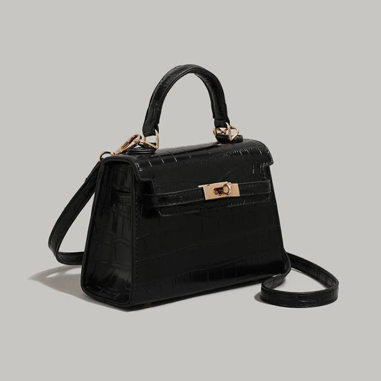 Metal Buckle Small Square Handbag