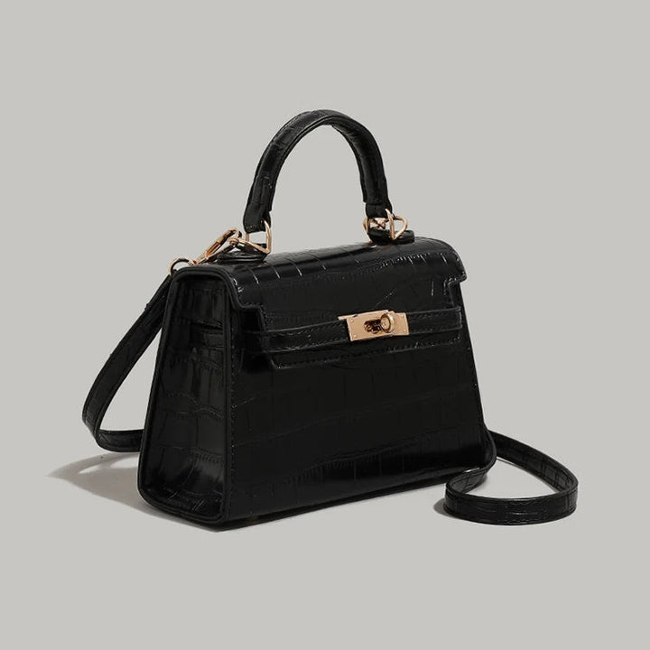 Metal Buckle Small Square Handbag