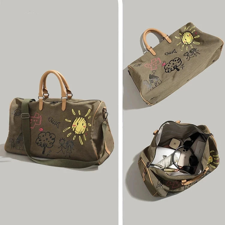 Trendy Doodle Travel Bag
