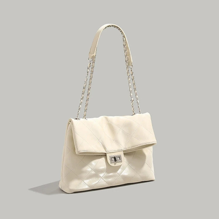 Chic Quilted Chain Strap Tote Bag