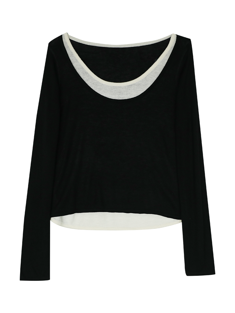 Long Sleeves V-Neck Wool Sweater