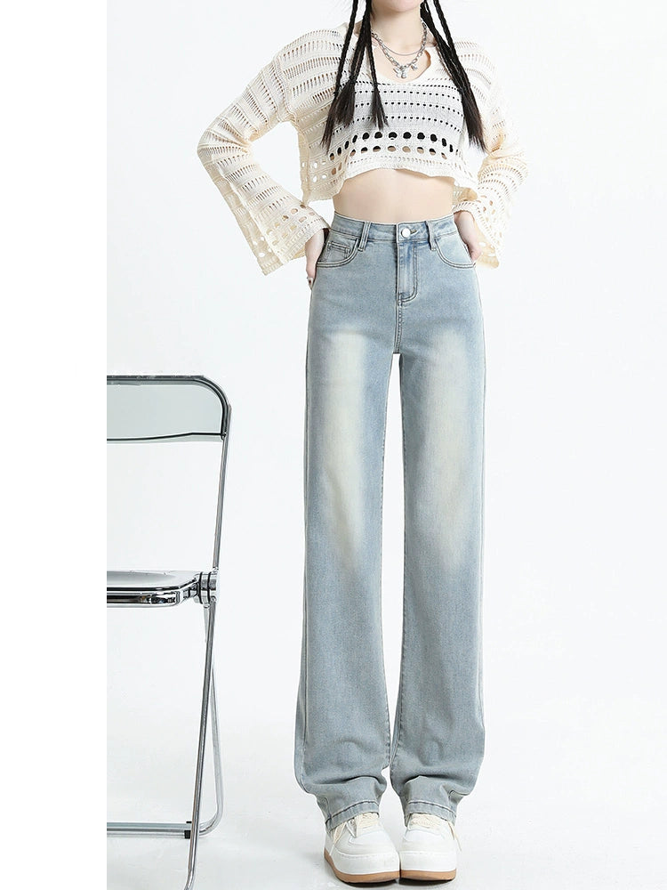 High-Waisted Wide Leg Jeans