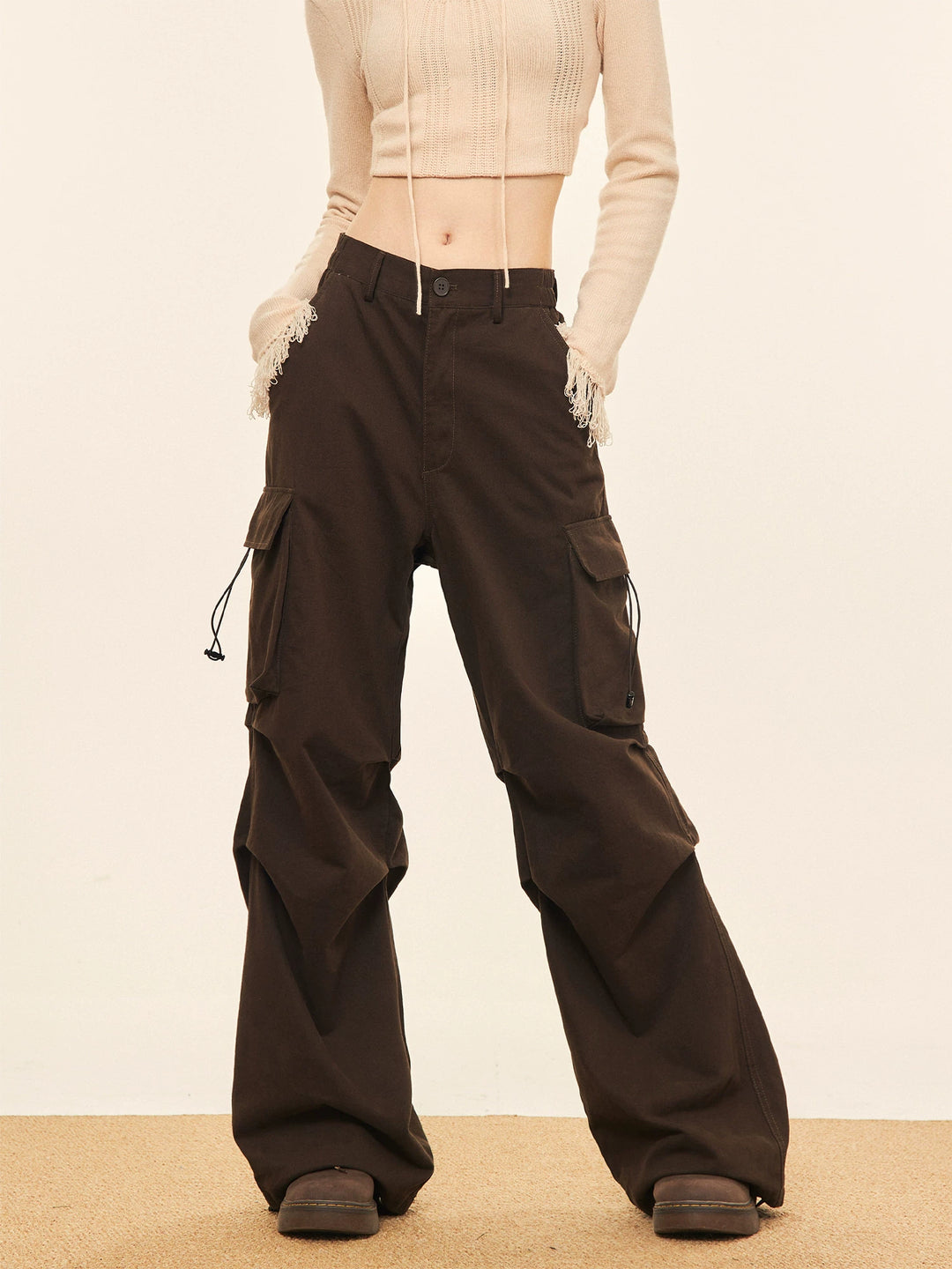 Casual Wide Legs Cargo Pants