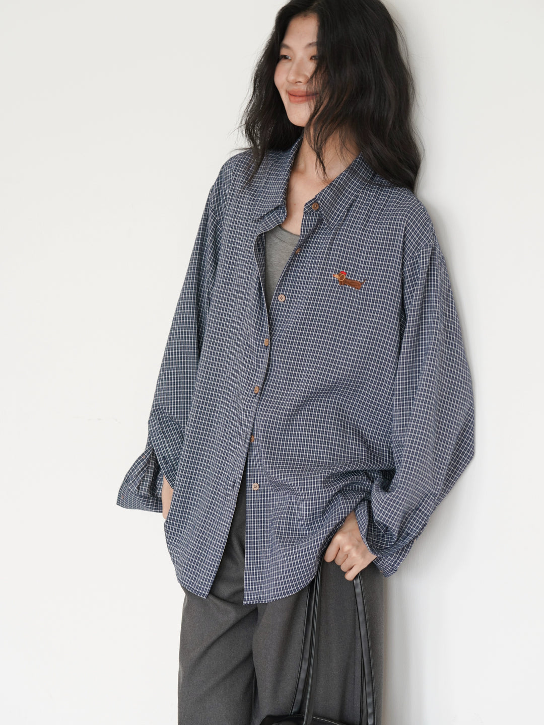 Casual Checkered Oversized Shirt
