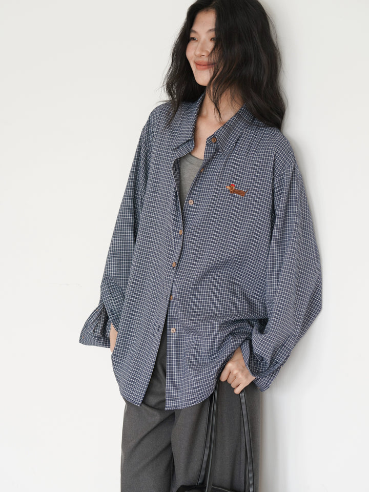 Casual Checkered Oversized Shirt
