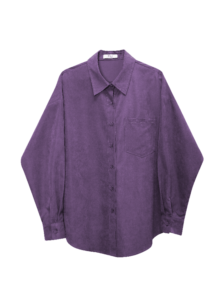 Casual Oversized Button-Up Shirt