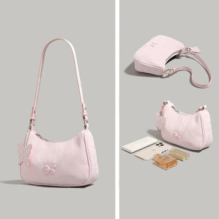 Butterfly Embellished Shoulder Bag