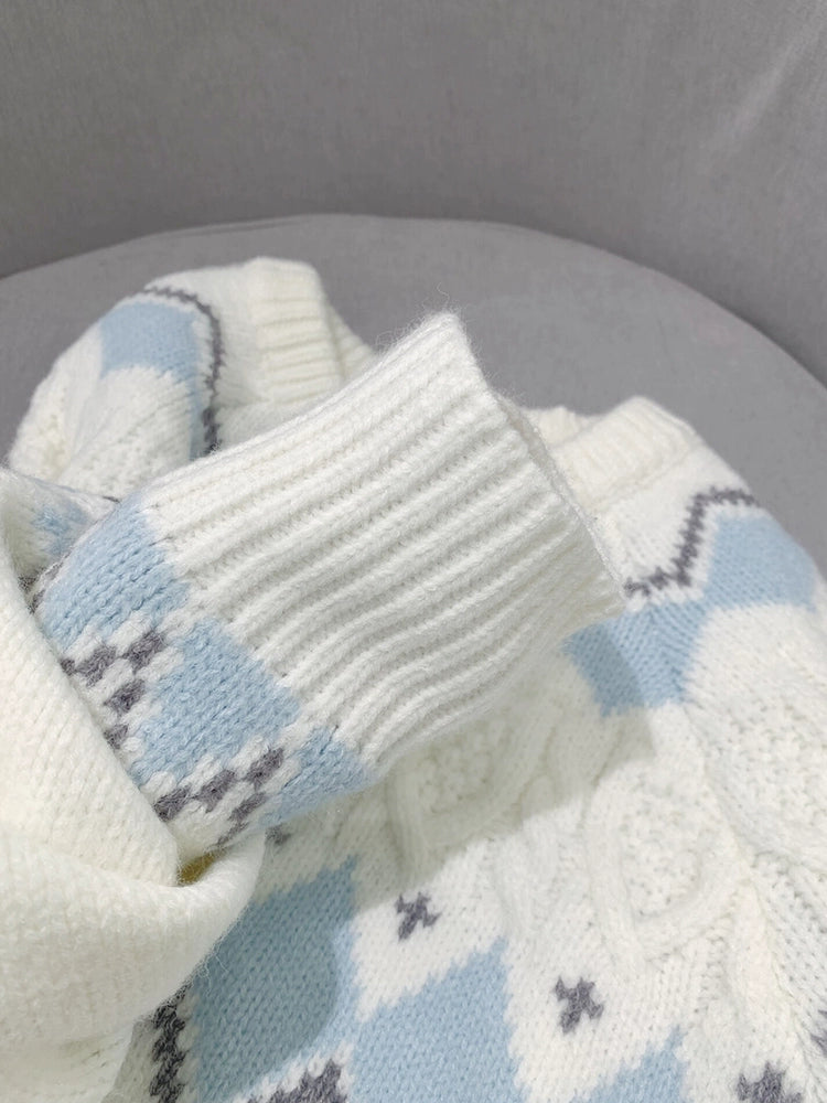 Nordic Pattern Knit Sweater
