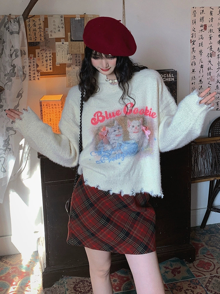 Cozy Graphic Wool Sweater