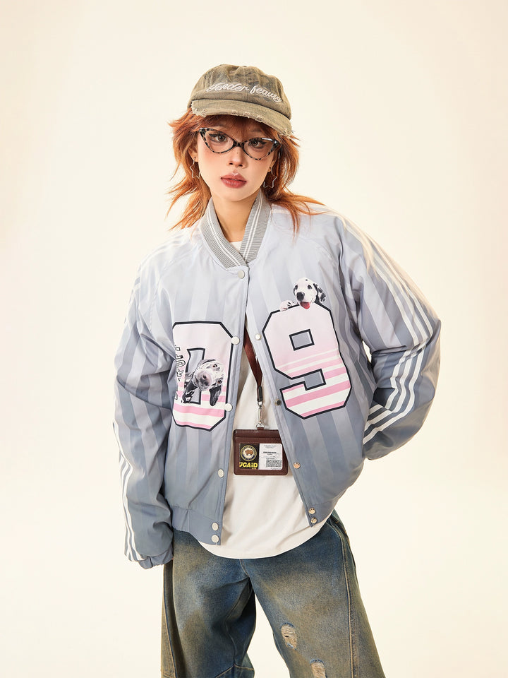 Casual Graphic Cotton-Padded Jacket