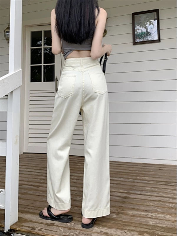 Wide-Leg High-Waist Jeans