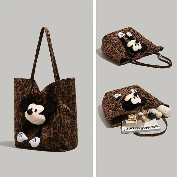 Plush Toy Accessory Leopard Tote Bag
