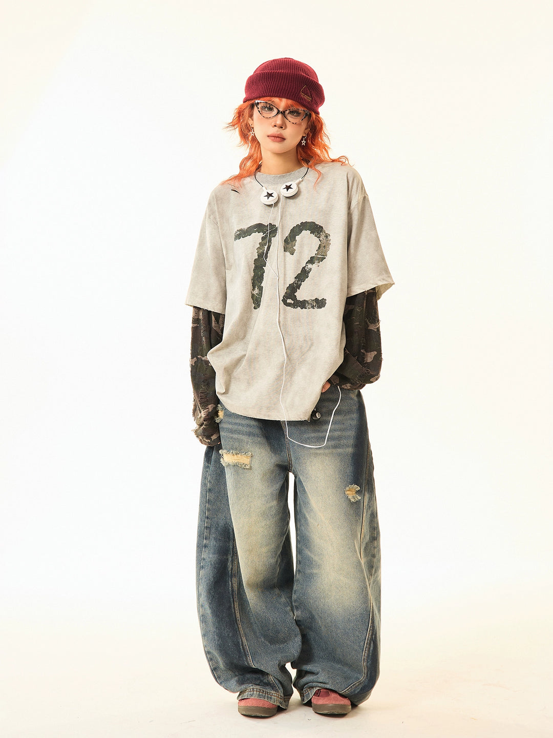 Number Print Casual Graphic T-Shirt