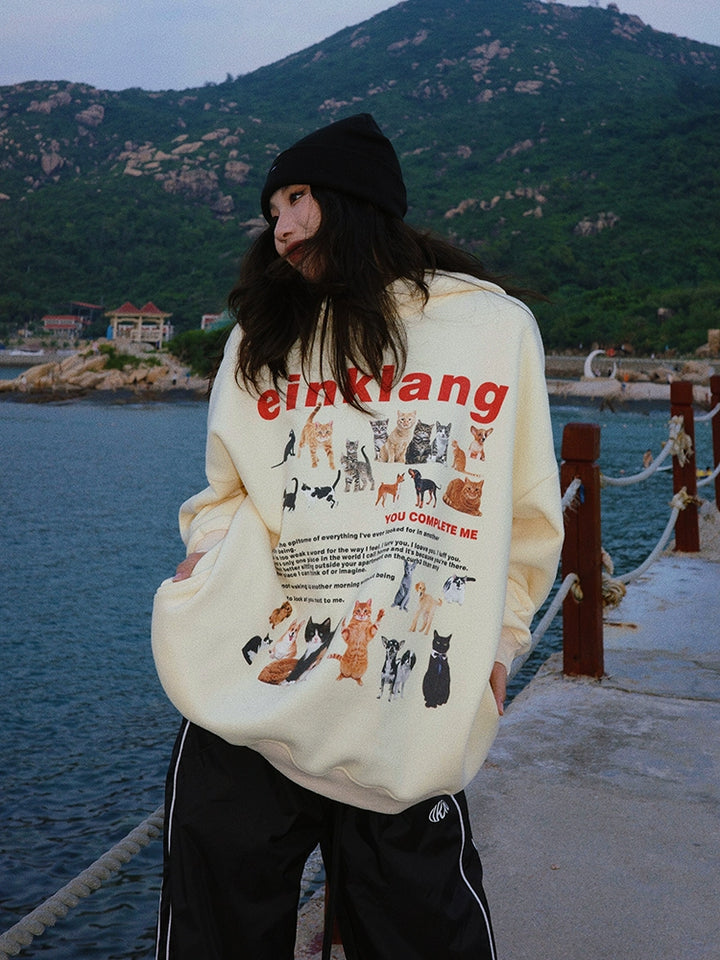 Animal Print Graphic Sweatshirt