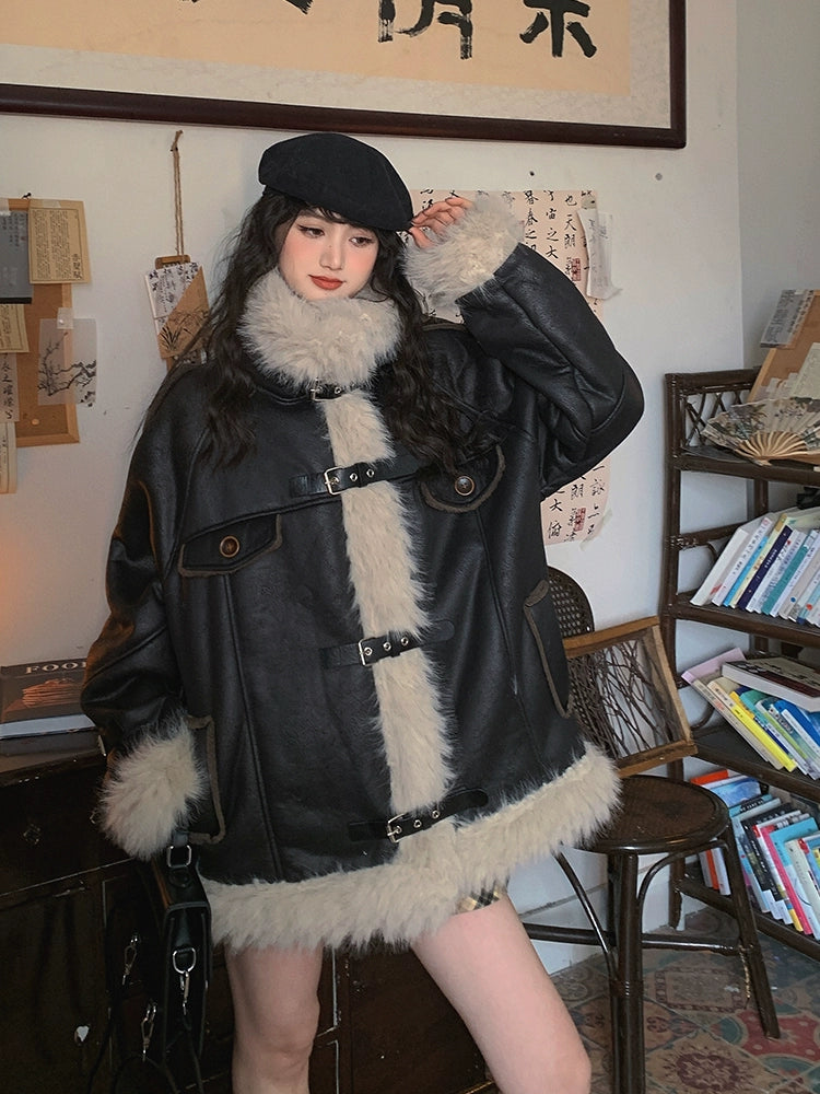 Cozy Faux Fur Trimmed Jacket