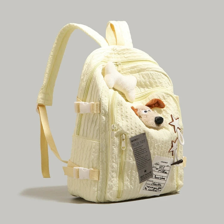 Plush Charm Trendy Youth Backpack