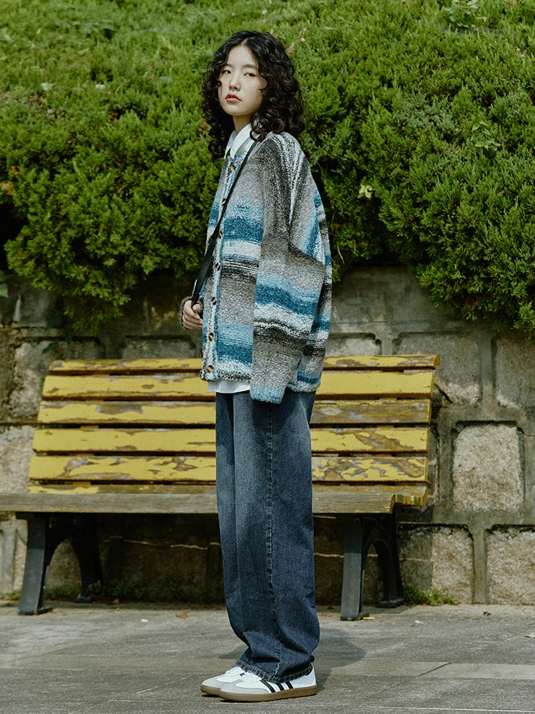 Casual Wide-Leg Denim Pants