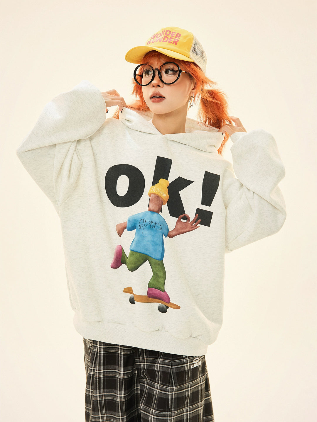 Skateboard Graphic Hooded Sweatshirt