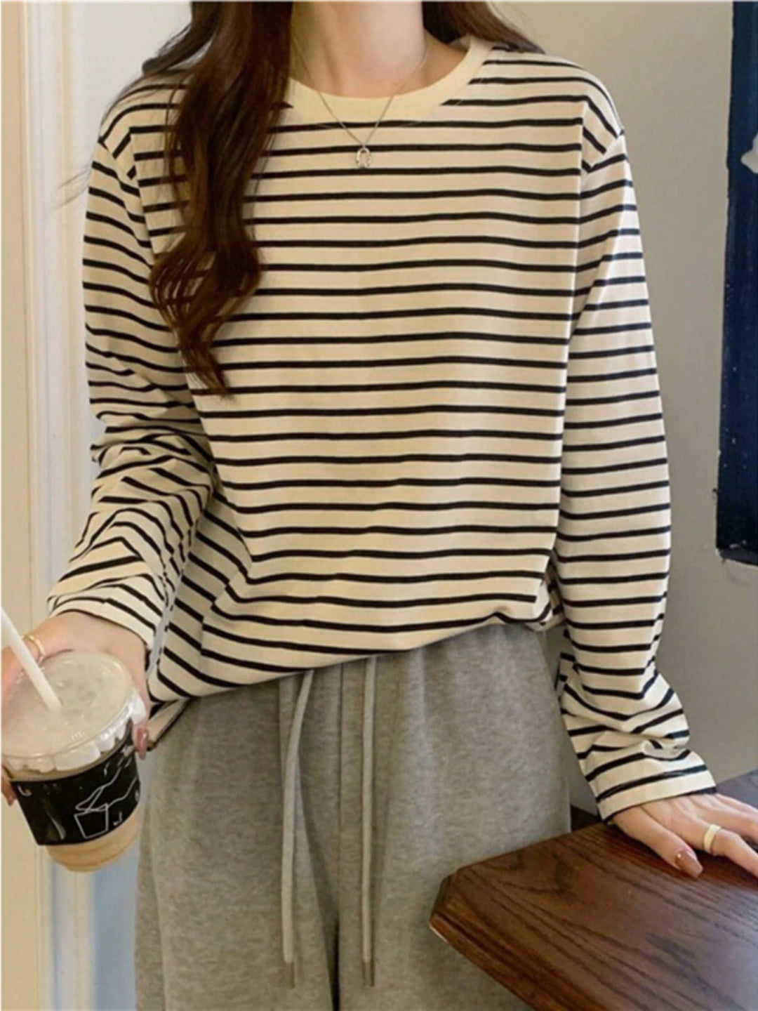 Striped Long Sleeve T-Shirt