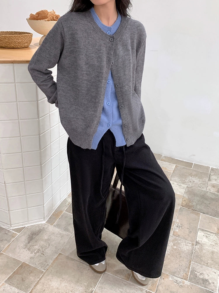 Cozy Button-Up Wool Sweater
