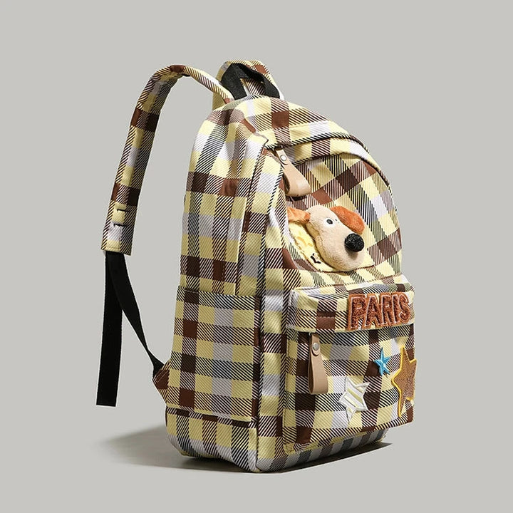 Plush Toy Star Accents Backpack