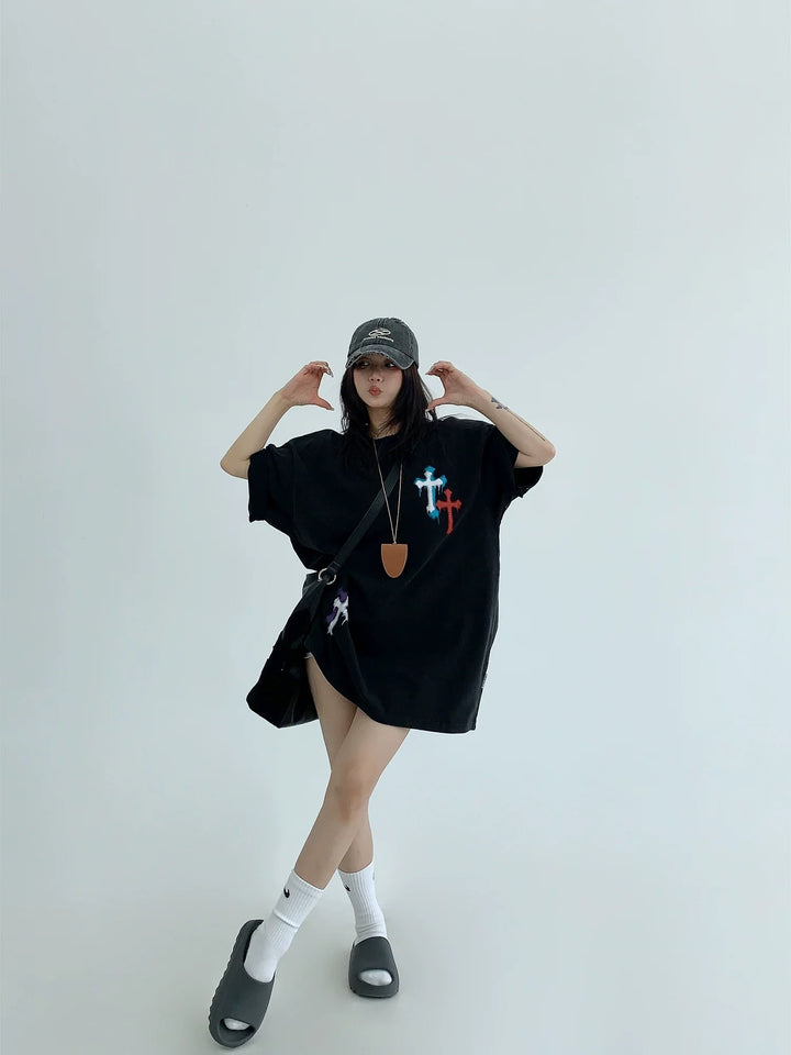 Heavy Washed Loose Fit Cotton T-shirt