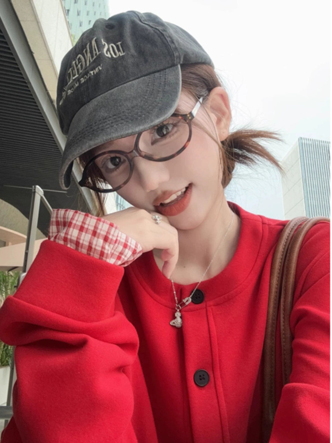 Fake Two-piece Long-sleeve Cardigan