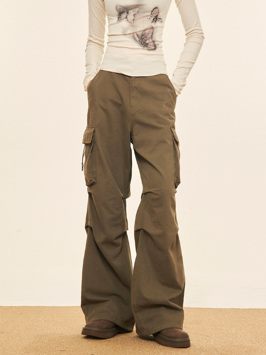 Casual Wide Legs Cargo Pants