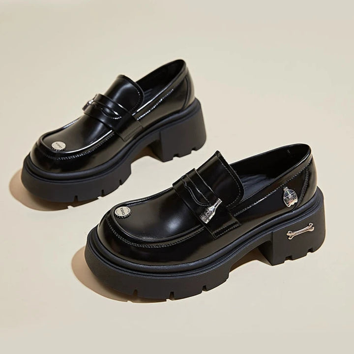 Chunky Sole Deep-Cut Loafers