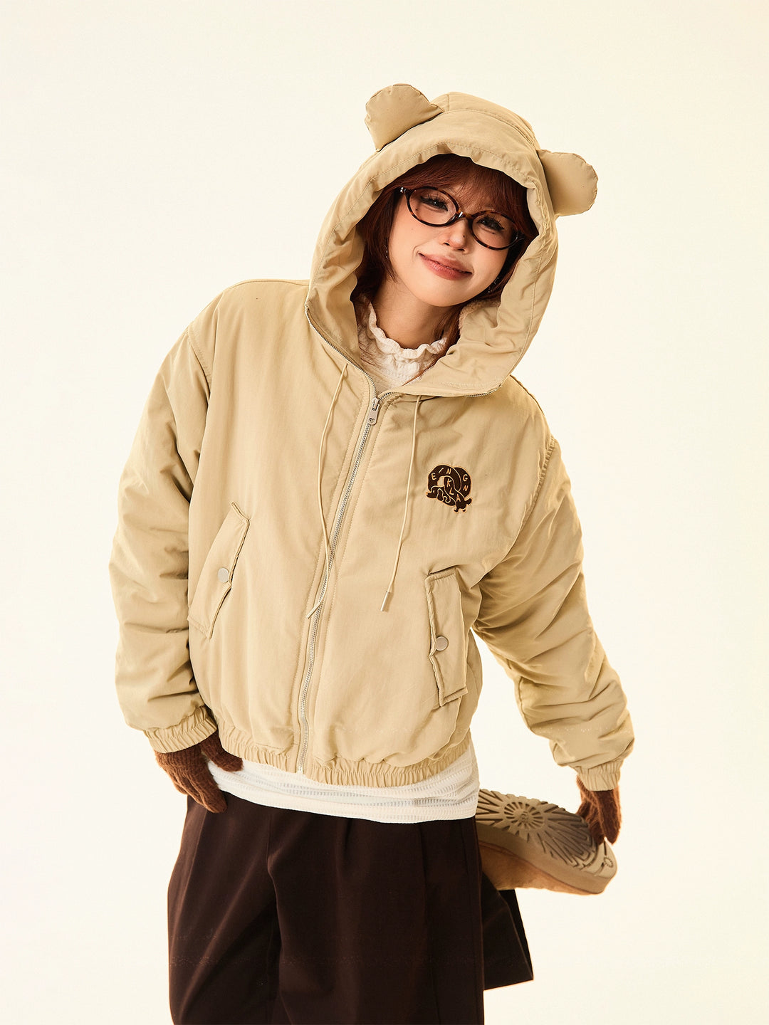 Hooded Cotton-Padded Jacket