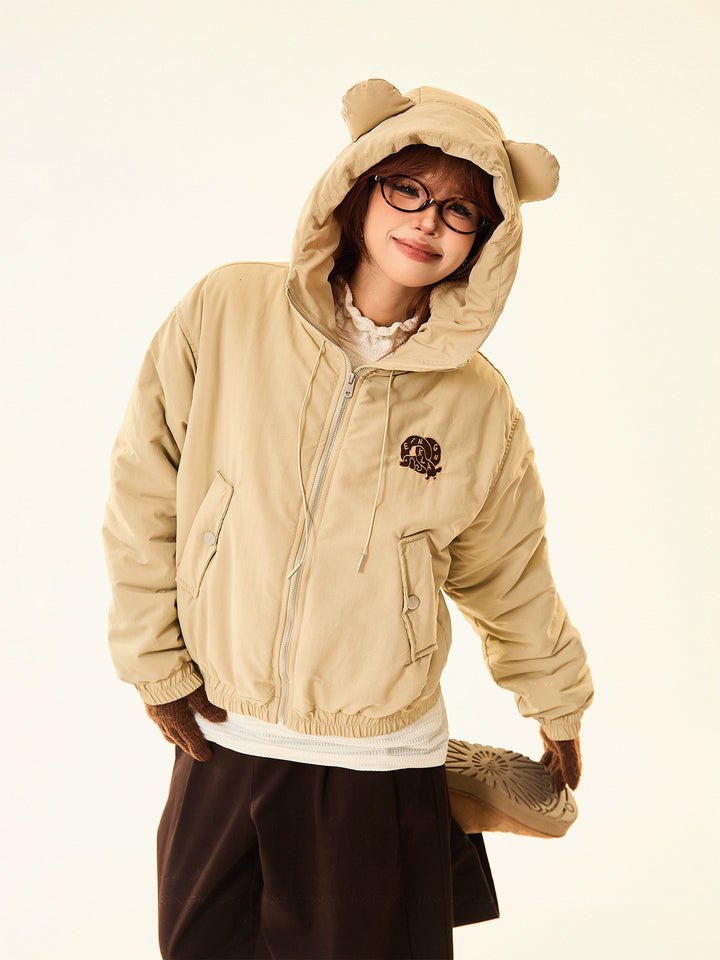 Hooded Cotton-Padded Jacket