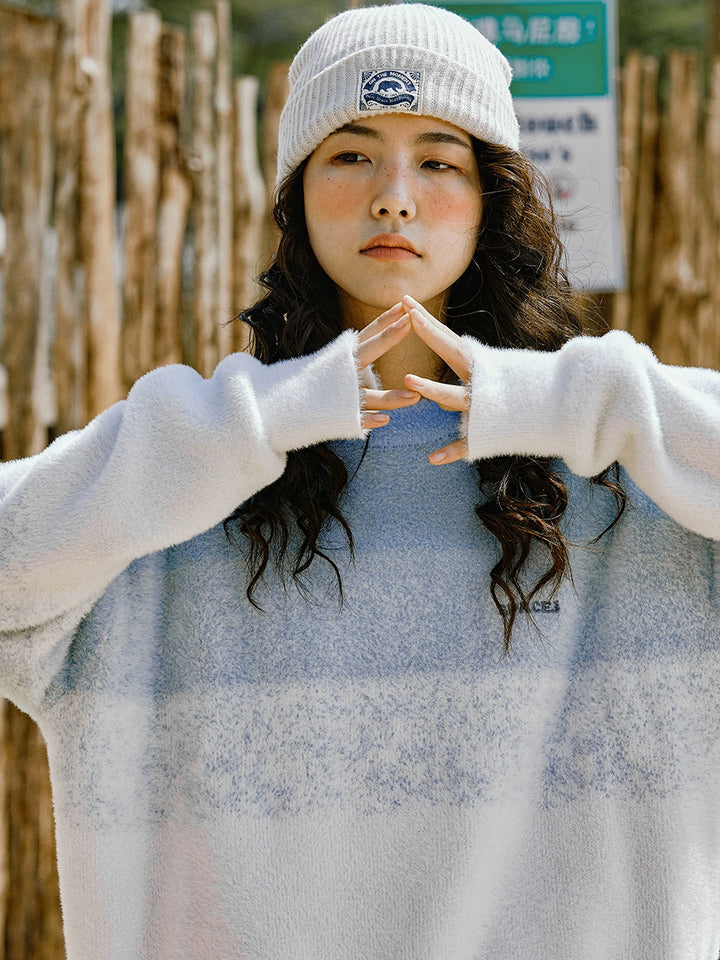 Embroidered Logo Cozy Knit Sweater