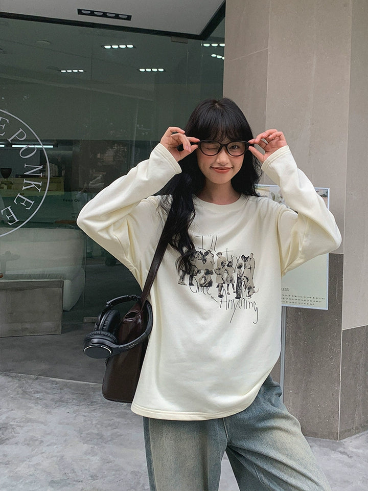 Printed Graphic Sweatshirt