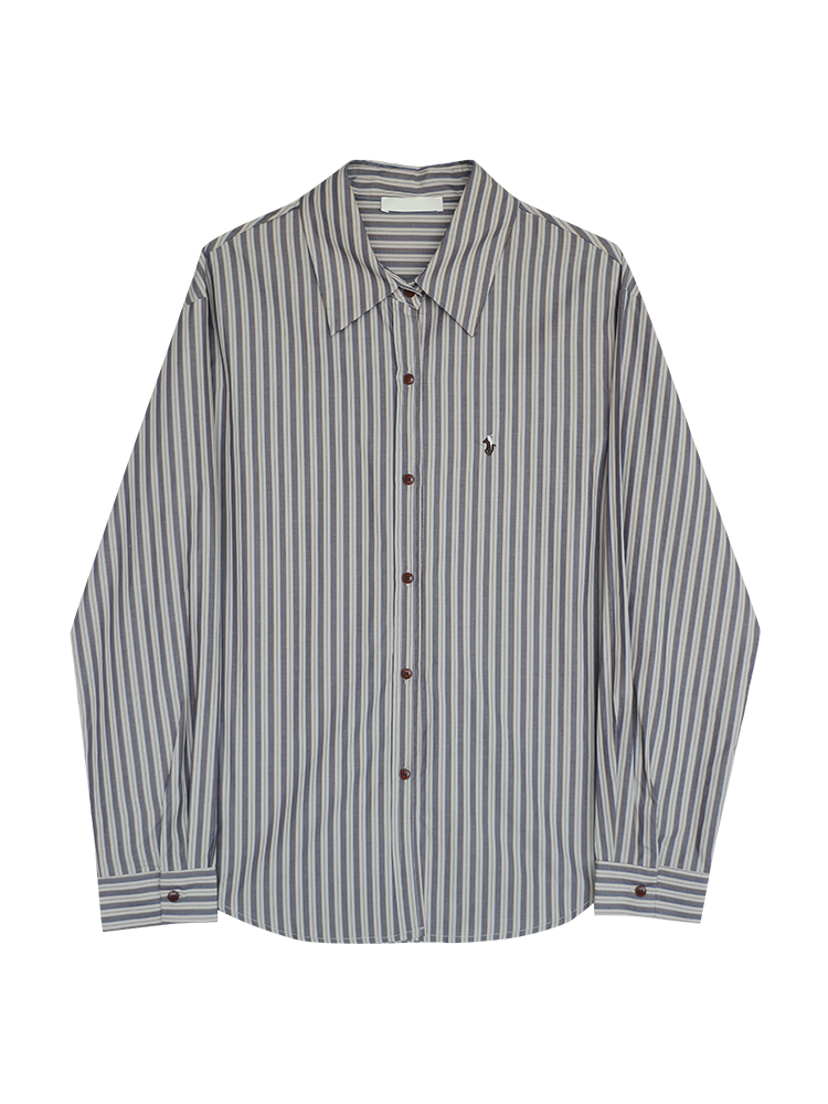 Classic Striped Button-Up Shirt
