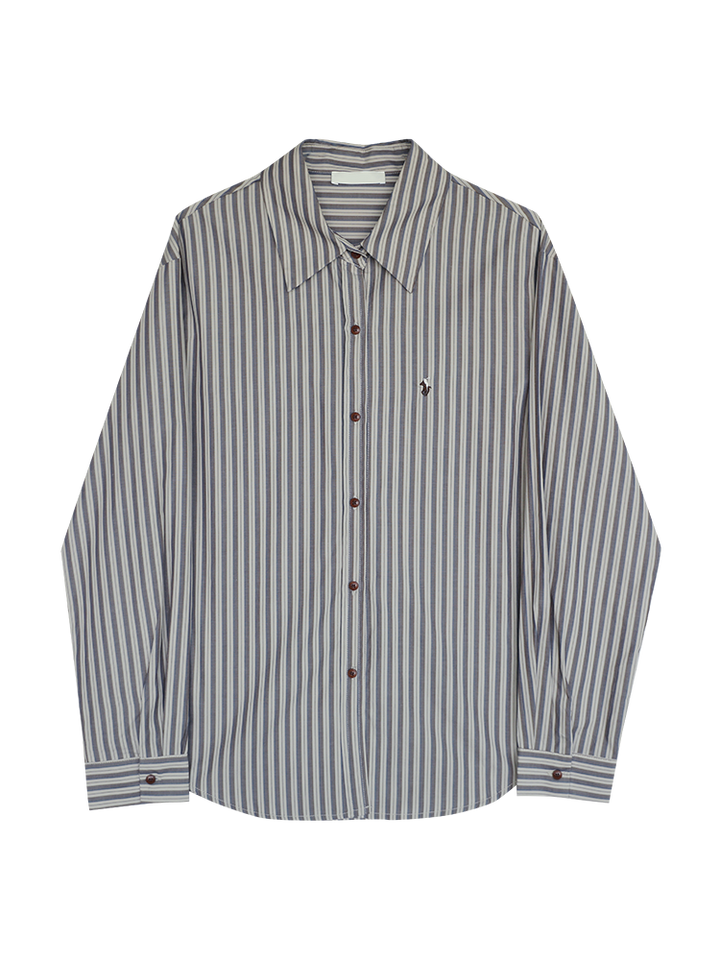 Classic Striped Button-Up Shirt