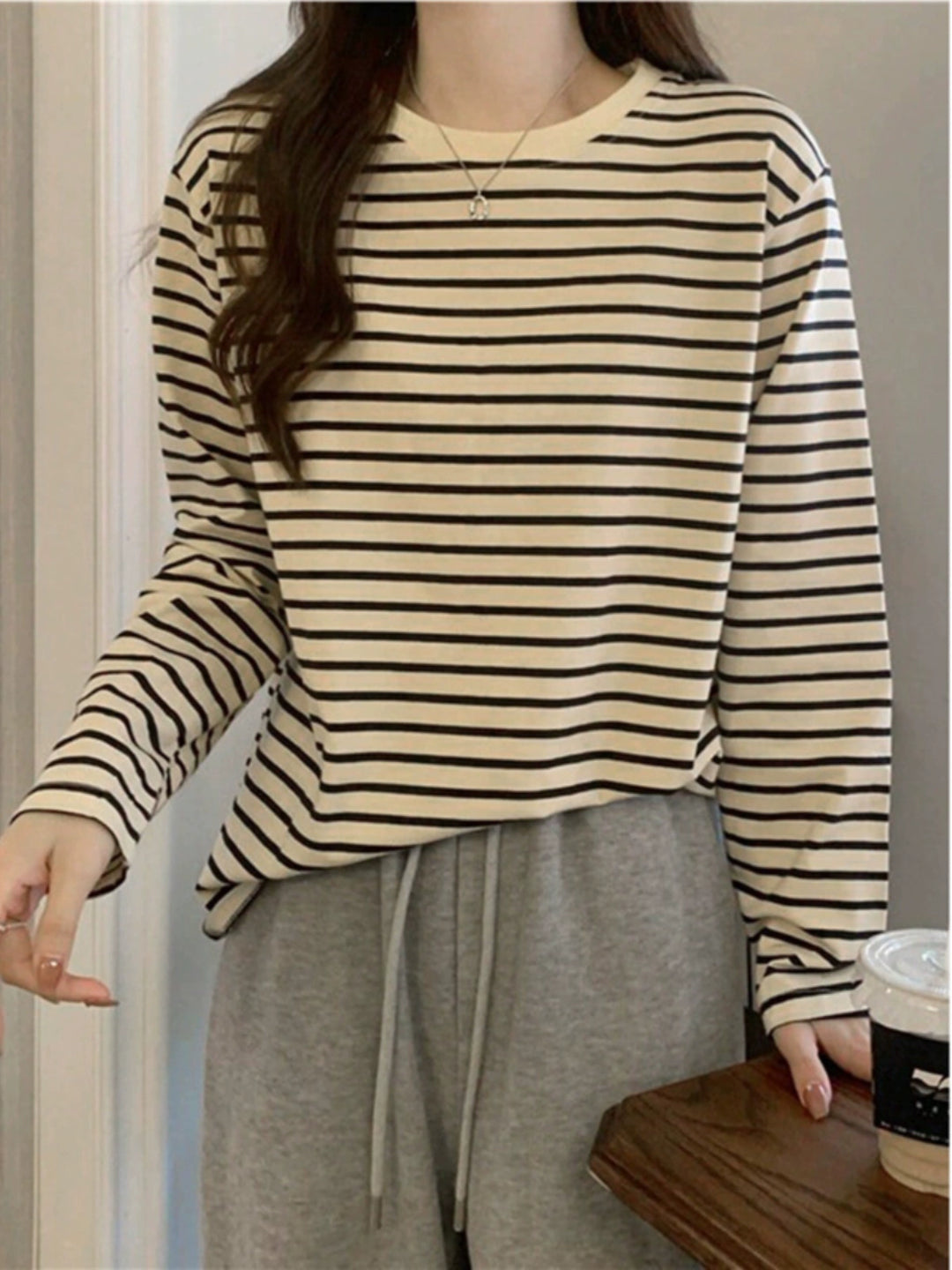 Striped Long Sleeve T-Shirt