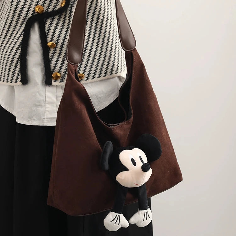 Plush Mickey Mouse Tote Bag