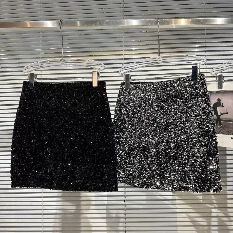 Sequin Mini Skirt