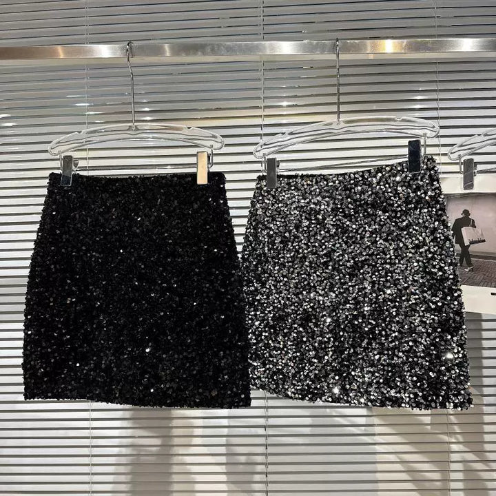 Sequin Mini Skirt