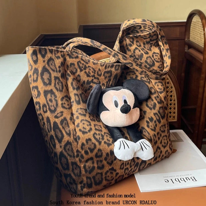 Cartoon Leopard Tote Bag