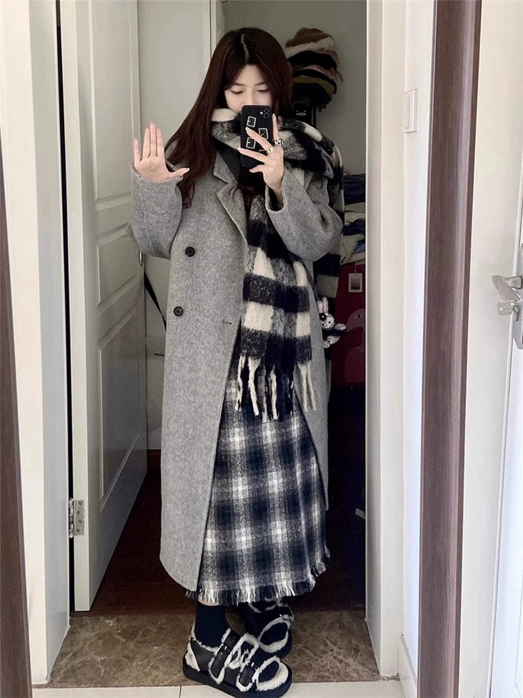 Oversized Long Woolen Coat