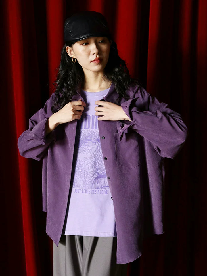 Casual Oversized Button-Up Shirt