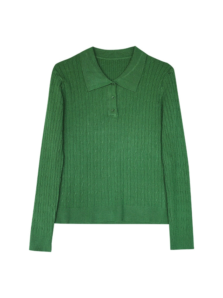 Cable Knit Wool Sweater