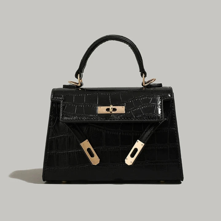 Metal Buckle Small Square Handbag