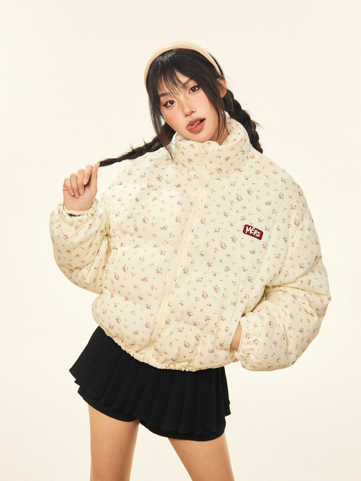 Floral Cotton-Padded Jacket