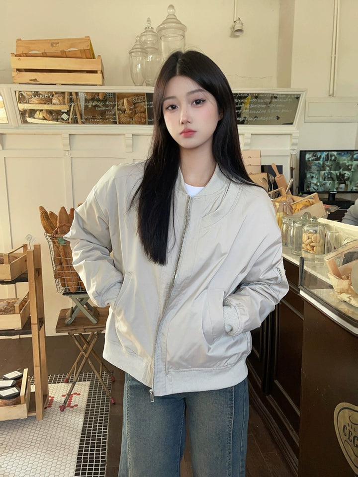 Casual Zip-Up Short Coat