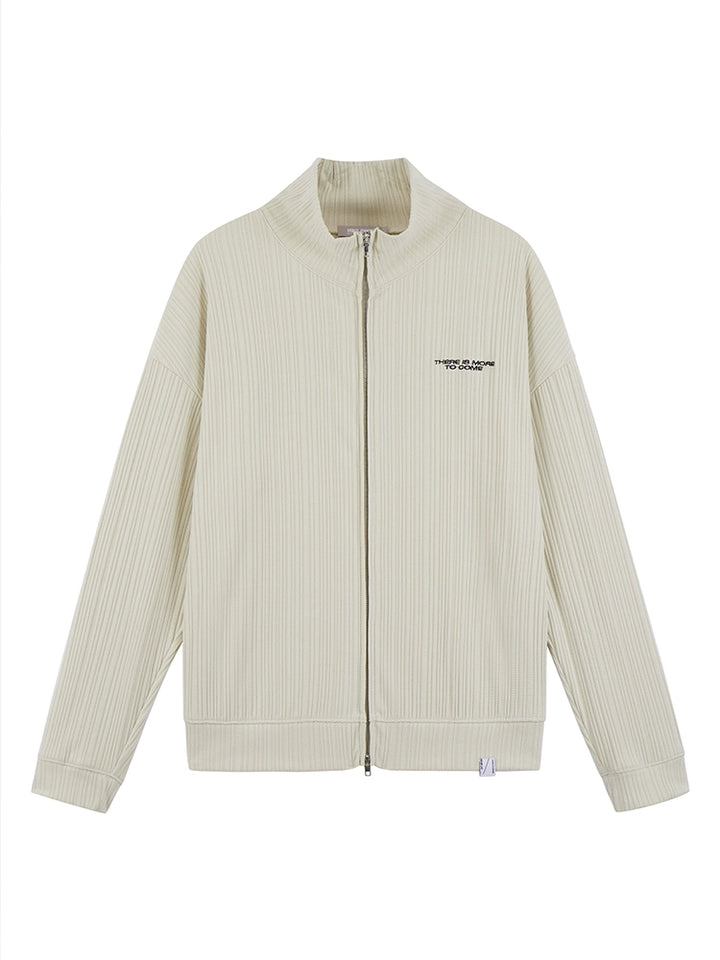 Zip Front Wool Sweater