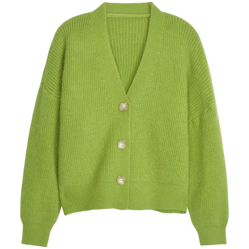 Cozy Button-Up Wool Sweater