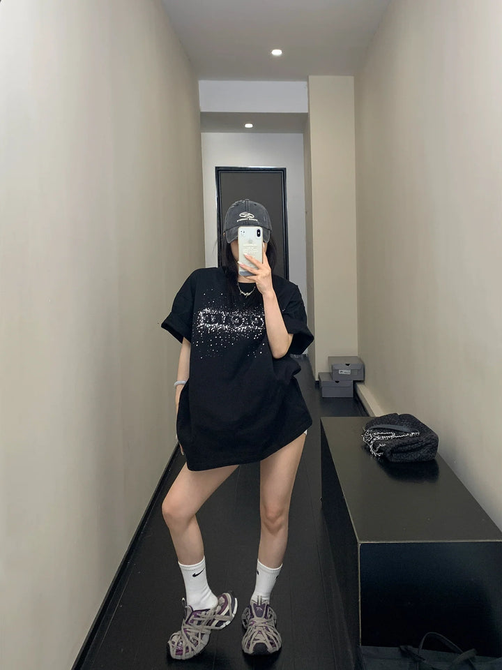 Sequin Embroidered T-shirt